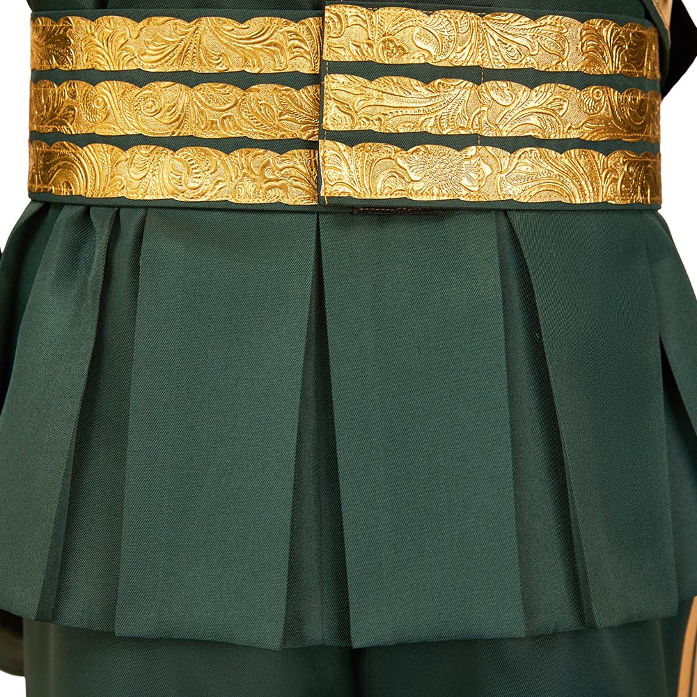Wicked: For Good(2025) Prince Fiyero Tenue Verte et Or Cosplay Costume