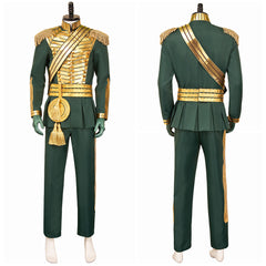 Wicked: For Good(2025) Prince Fiyero Tenue Verte et Or Cosplay Costume