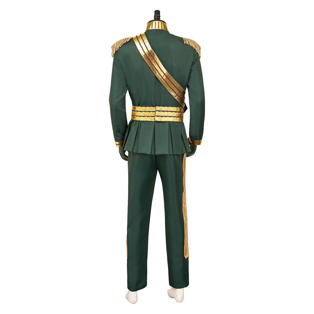 Wicked: For Good(2025) Prince Fiyero Tenue Verte et Or Cosplay Costume