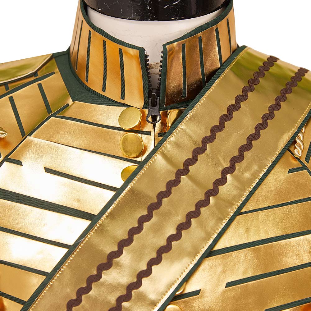 Wicked: For Good(2025) Prince Fiyero Tenue Verte et Or Cosplay Costume