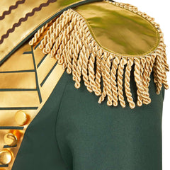 Wicked: For Good(2025) Prince Fiyero Tenue Verte et Or Cosplay Costume