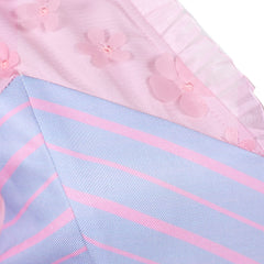 Wicked: For Good(2025) Robe à Rayures Roses et Violettes Cosplay Costume