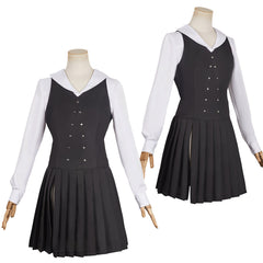 Wicked(2024) Elphaba Uniforme Noir et Blanc Cosplay Costume