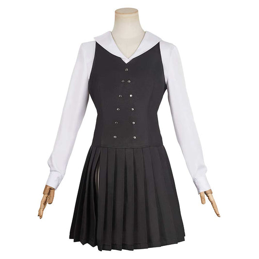 Wicked(2024) Elphaba Uniforme Noir et Blanc Cosplay Costume