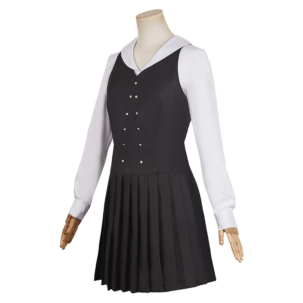 Wicked(2024) Elphaba Uniforme Noir et Blanc Cosplay Costume