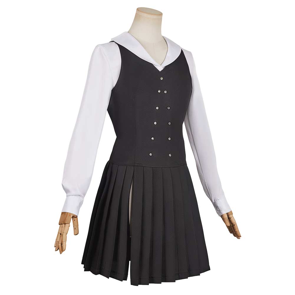 Wicked(2024) Elphaba Uniforme Noir et Blanc Cosplay Costume