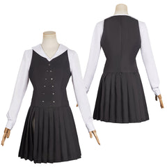 Wicked(2024) Elphaba Uniforme Noir et Blanc Cosplay Costume