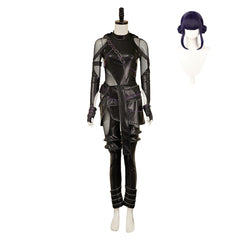 Rumi Mira Zoey Tenue Noire en Cuir Cosplay Costume
