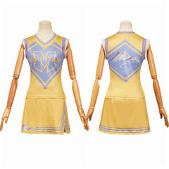 Zombies 4(2025) Addison Uniforme Jaune des Pom-pom Girls Cosplay Costume