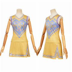 Zombies 4(2025) Addison Uniforme Jaune des Pom-pom Girls Cosplay Costume