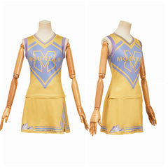 Zombies 4(2025) Addison Uniforme Jaune des Pom-pom Girls Cosplay Costume