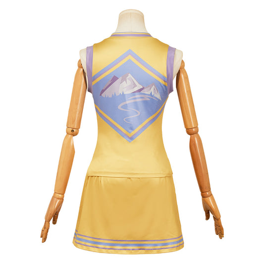 Zombies 4(2025) Addison Uniforme Jaune des Pom-pom Girls Cosplay Costume