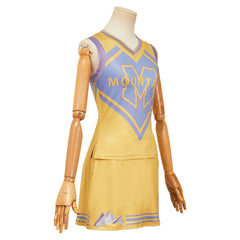 Zombies 4(2025) Addison Uniforme Jaune des Pom-pom Girls Cosplay Costume