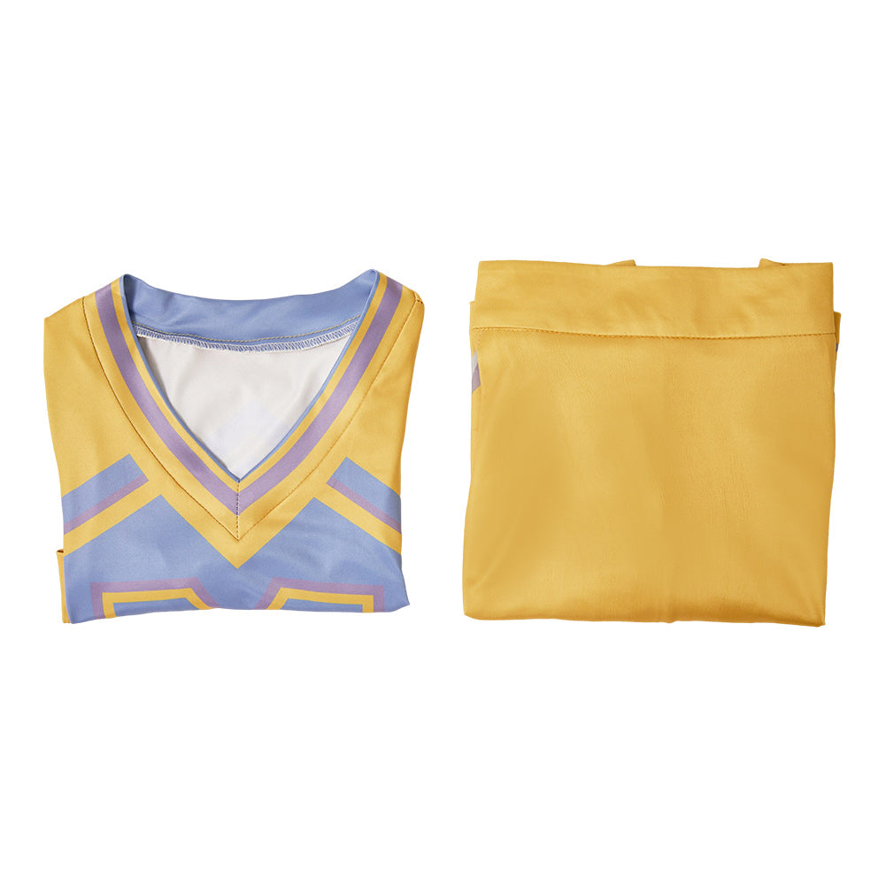 Zombies 4(2025) Addison Uniforme Jaune des Pom-pom Girls Cosplay Costume