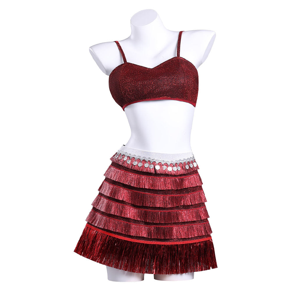 Zootopia 2(2025) Gazelle Tenue Rouge à Paillettes Cosplay Costume