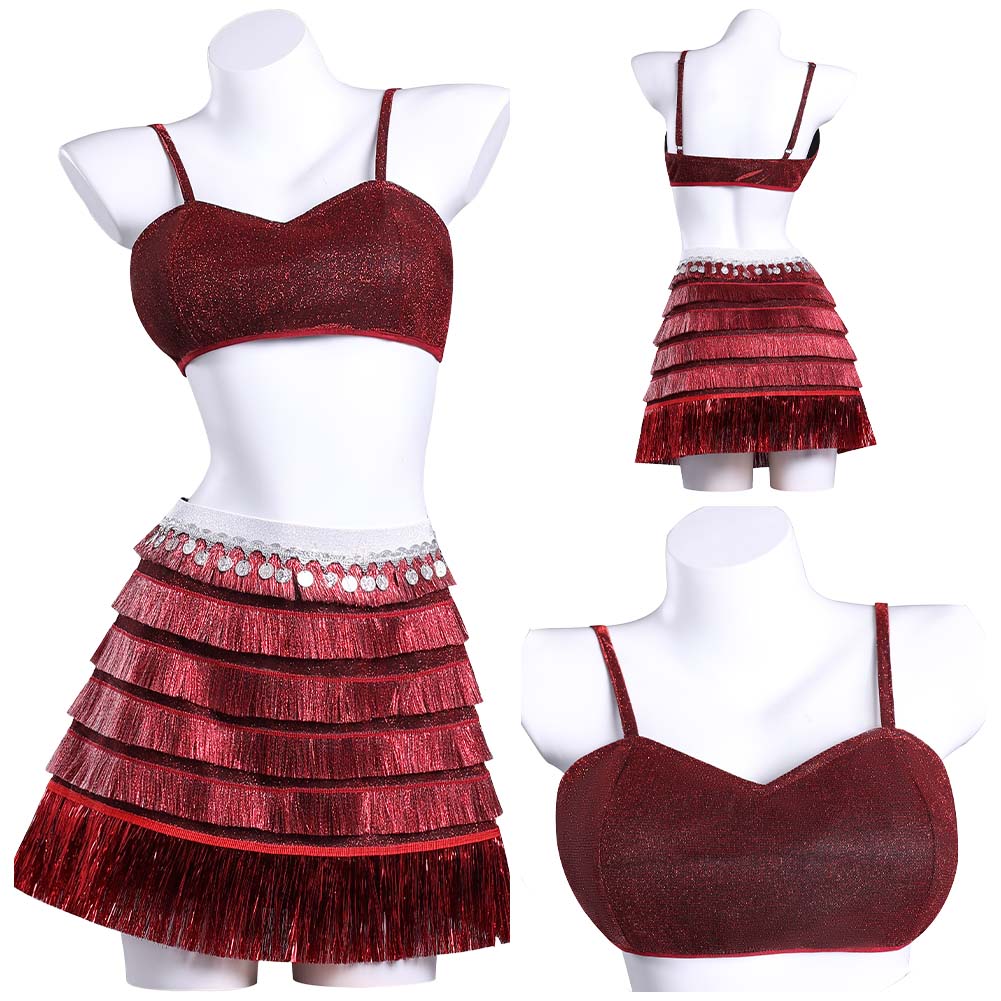Zootopia 2(2025) Gazelle Tenue Rouge à Paillettes Cosplay Costume