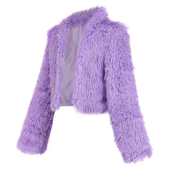 Zootopia 2(2025) Gazelle Veste en Peluche Violet Cosplay Costume
