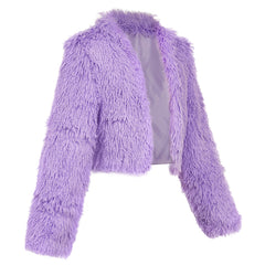 Zootopia 2(2025) Gazelle Veste en Peluche Violet Cosplay Costume