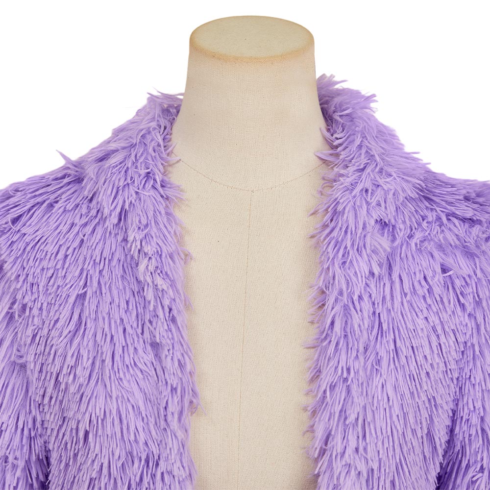 Zootopia 2(2025) Gazelle Veste en Peluche Violet Cosplay Costume