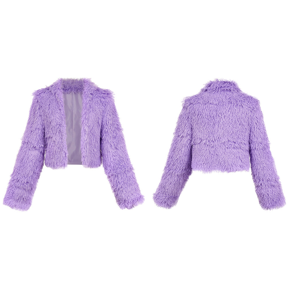 Zootopia 2(2025) Gazelle Veste en Peluche Violet Cosplay Costume