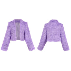 Zootopia 2(2025) Gazelle Veste en Peluche Violet Cosplay Costume
