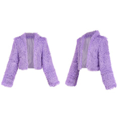 Zootopia 2(2025) Gazelle Veste en Peluche Violet Cosplay Costume