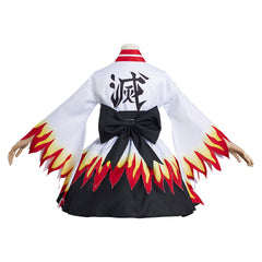 Demon Slayer Kimetsu no Yaiba Rengoku Kyoujurou Lolita Robe Cosplay Costume