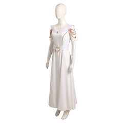 House of the Dragon Rhaenyra Targaryen Robe Blanche Vintage Cosplay Costume Médiéval