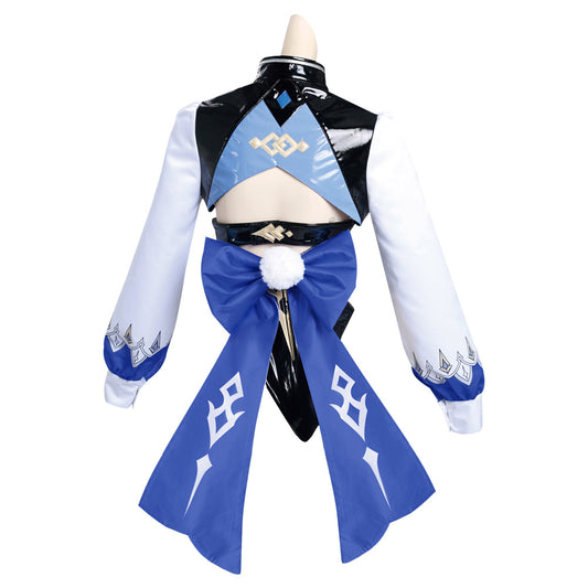 Genshin Impact Eula Bunny Girl Cosplay Costume - Cossky