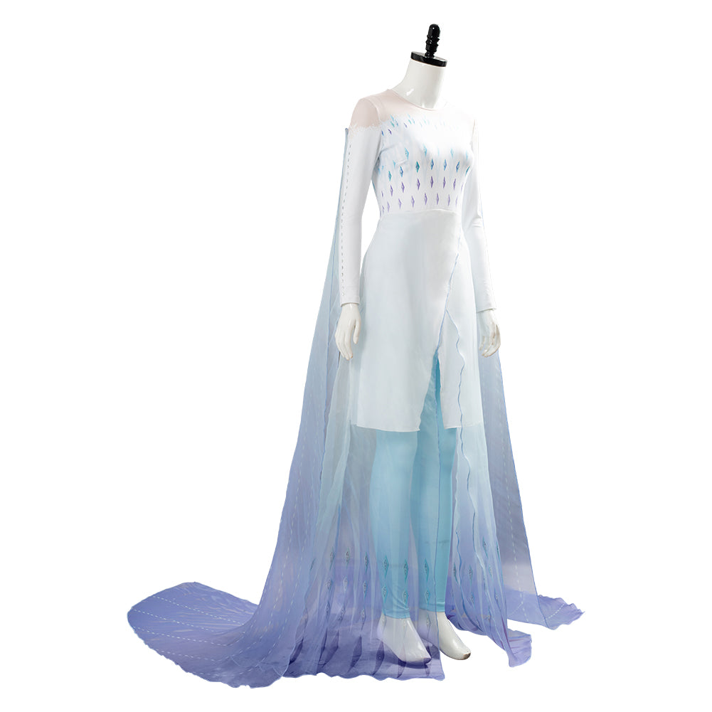 La Reine des Neiges 2 Frozen 2 Elsa Ahtohallan Robe Blanche Cosplay Co –