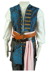 Pirates des Caraibes 4 Jack Sparrow Cosplay Costume （Gilets uniquement）