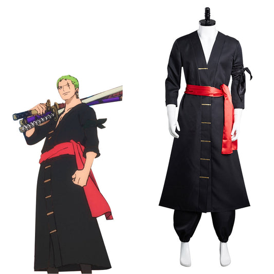 One Piece TV Vendi Wano Roronoa Zoro Cosplay Costume