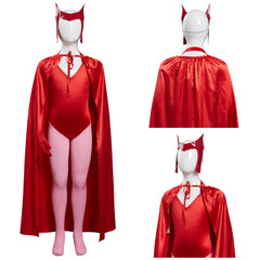 WandaVision Scarlet Witch Wanda Enfant Cosplay Costume