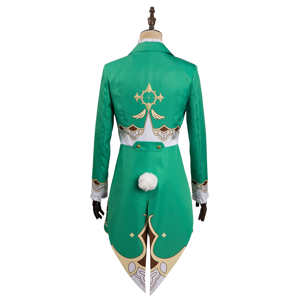 Femme Genshin Impact Venti X Alice in Wonderland Monsieur Lapin Design Original Cosplay Costume