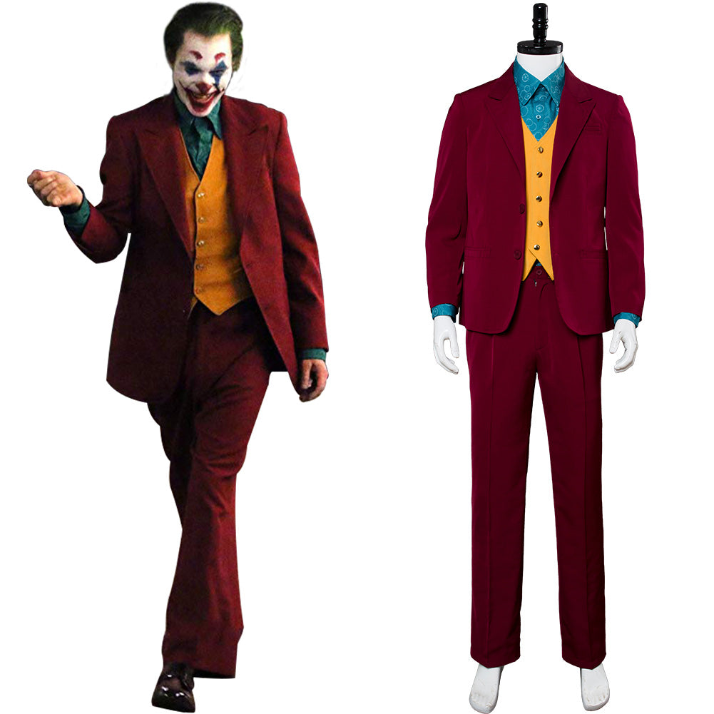 The Joker 2019 Film Joaquin Phoenix Arthur Fleck Joker Cosplay Costume