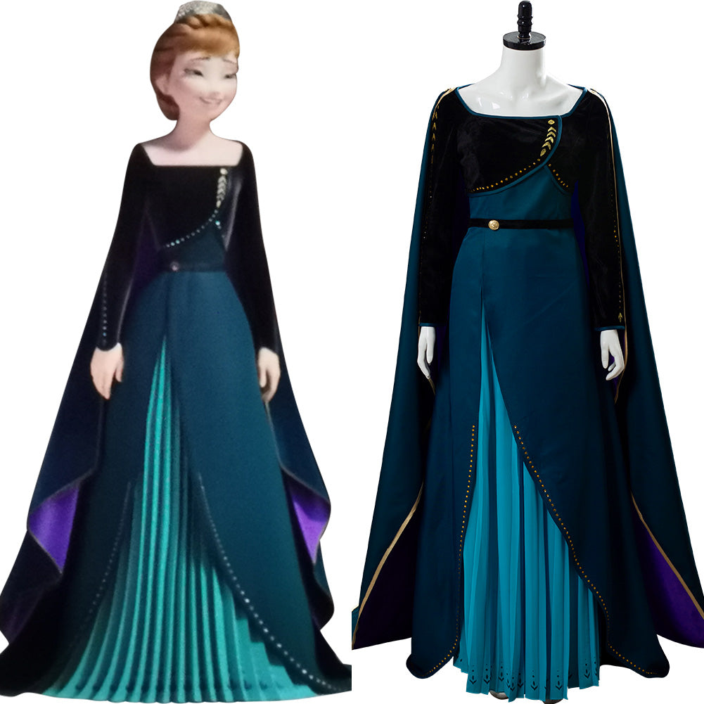 La Reine des Neiges 2 Frozen 2 Anna Corronnement Robe Cosplay