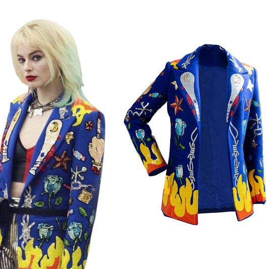 2020 Film Birds of Prey Harley Quinn Veste Cosplay Costume