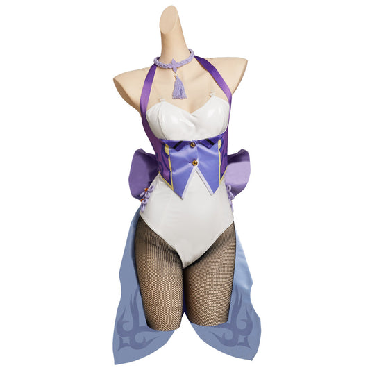 Genshin Impact KeQing Fille Lapin Bunny Girl Costume Design Original -cossky