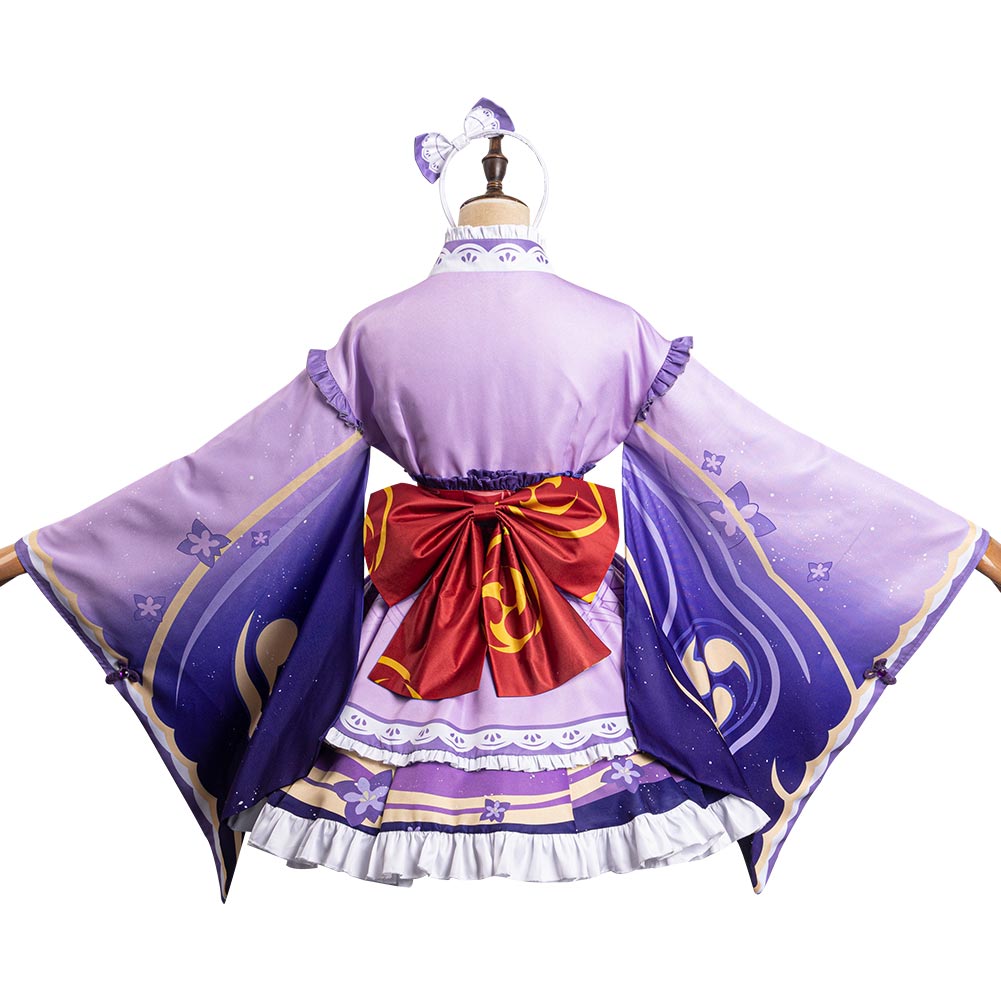 Genshin Impact Lolita Raiden Shogun Jeu Design Original Cosplay Costume Carnaval