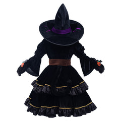 Sorcière Chat Enfant Cosplay Costume Halloween