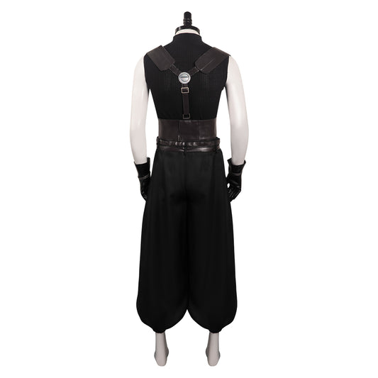 Crisis Core Final Fantasy VII Reunion Zack Uniform Noir Cosplay Costume