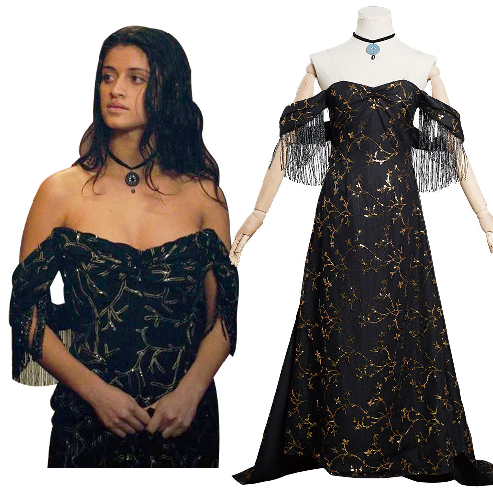 The Witcher 2 Yennefer Robe Noire Cosplay Costume