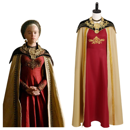 House of the Dragon Rhaenyra Targaryen Robe Cosplay Costume Halloween Carnival