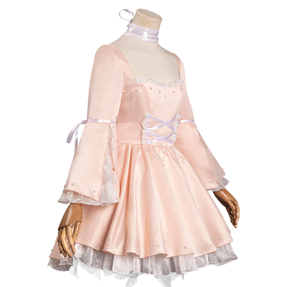 Chobits Rie Tanaka Chi Robe Rose Cosplay Costume Carnaval
