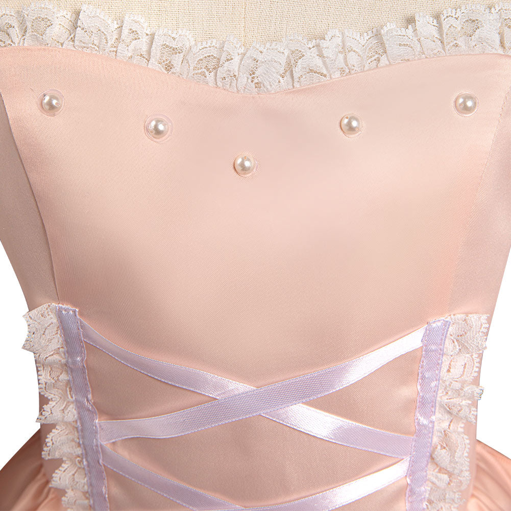 Chobits Rie Tanaka Chi Robe Rose Cosplay Costume Carnaval
