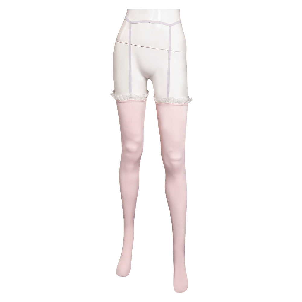 Chobits Rie Tanaka Chi Robe Rose Cosplay Costume Carnaval