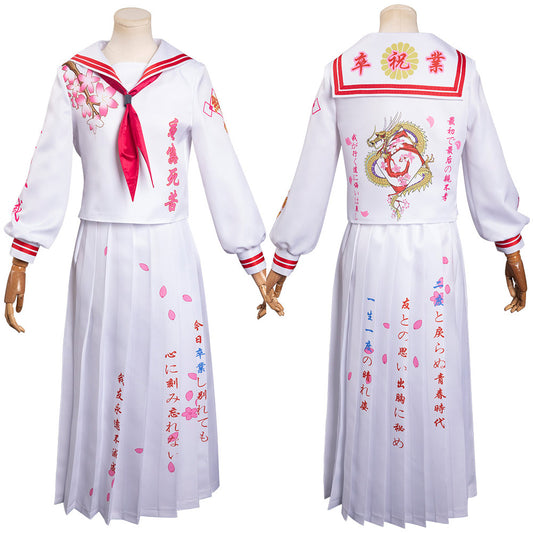 Bosozoku Cosplay Costume Japanese School Uniform Skirts Outfits Halloween Carnival Suit
