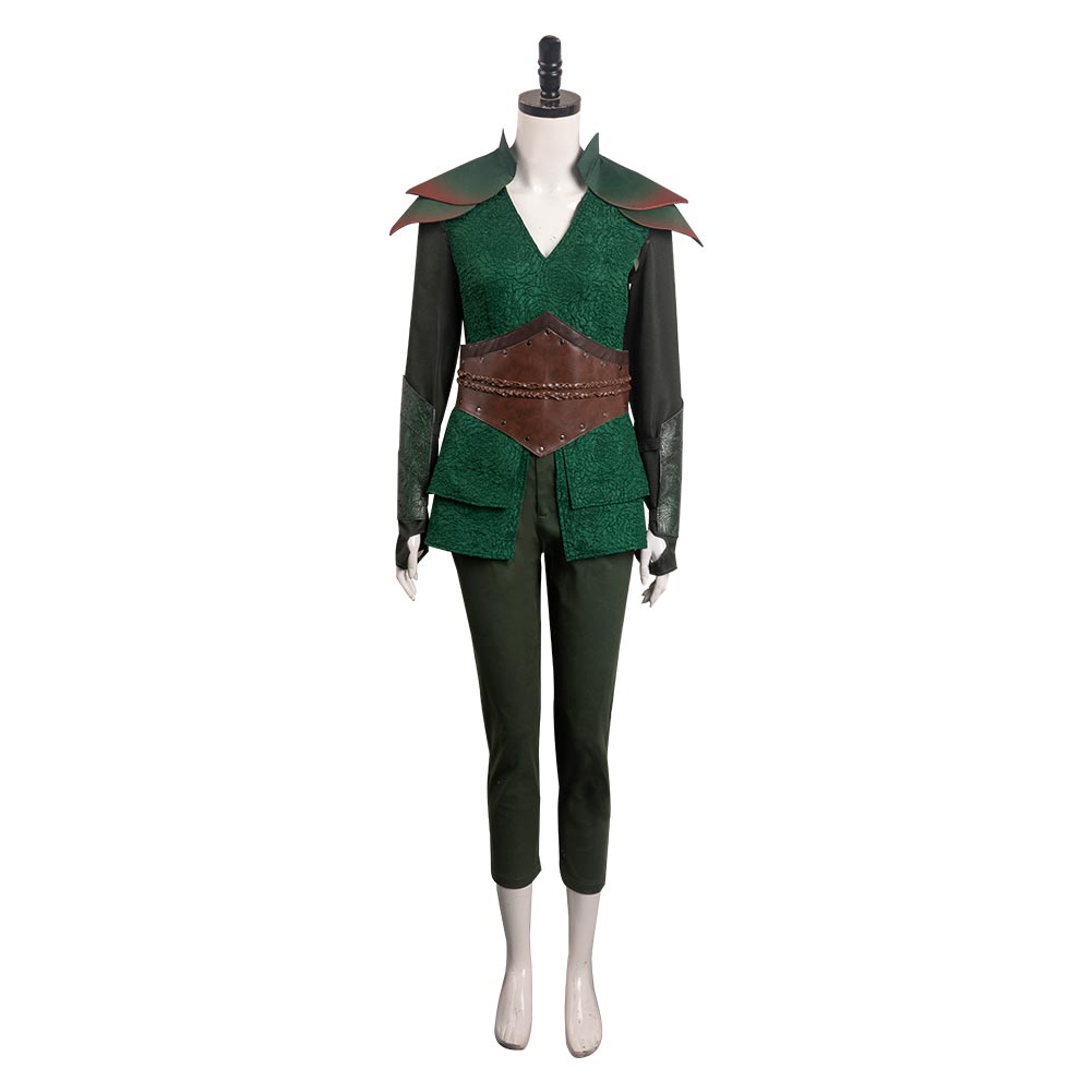 Donjons et Dragons The Doric Femme Ensemble Vert Cosplay Costume