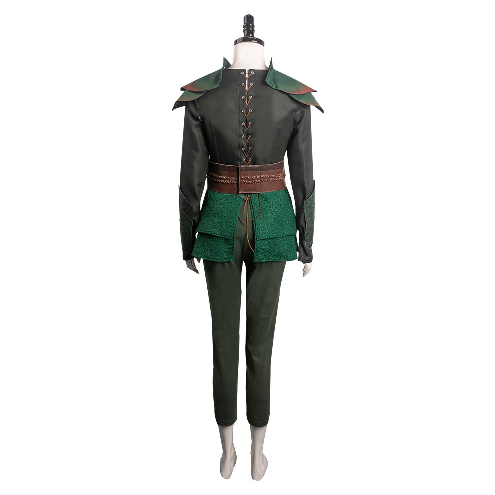 Donjons et Dragons The Doric Femme Ensemble Vert Cosplay Costume