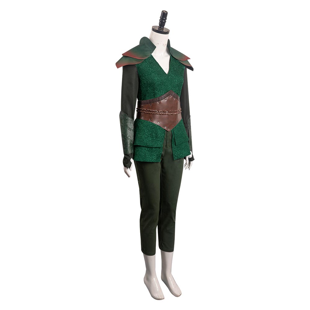 Donjons et Dragons The Doric Femme Ensemble Vert Cosplay Costume